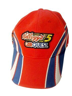 Kelloggs #5 Mark Martin Carquest NASCAR Chase Authentics Adjustable Red & Blue H